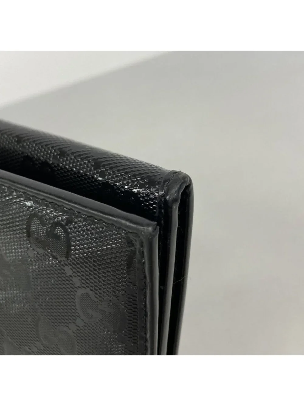 ★SOLD★ Gucci Wallet GG Supreme Black Silver - Picture 5 of 9